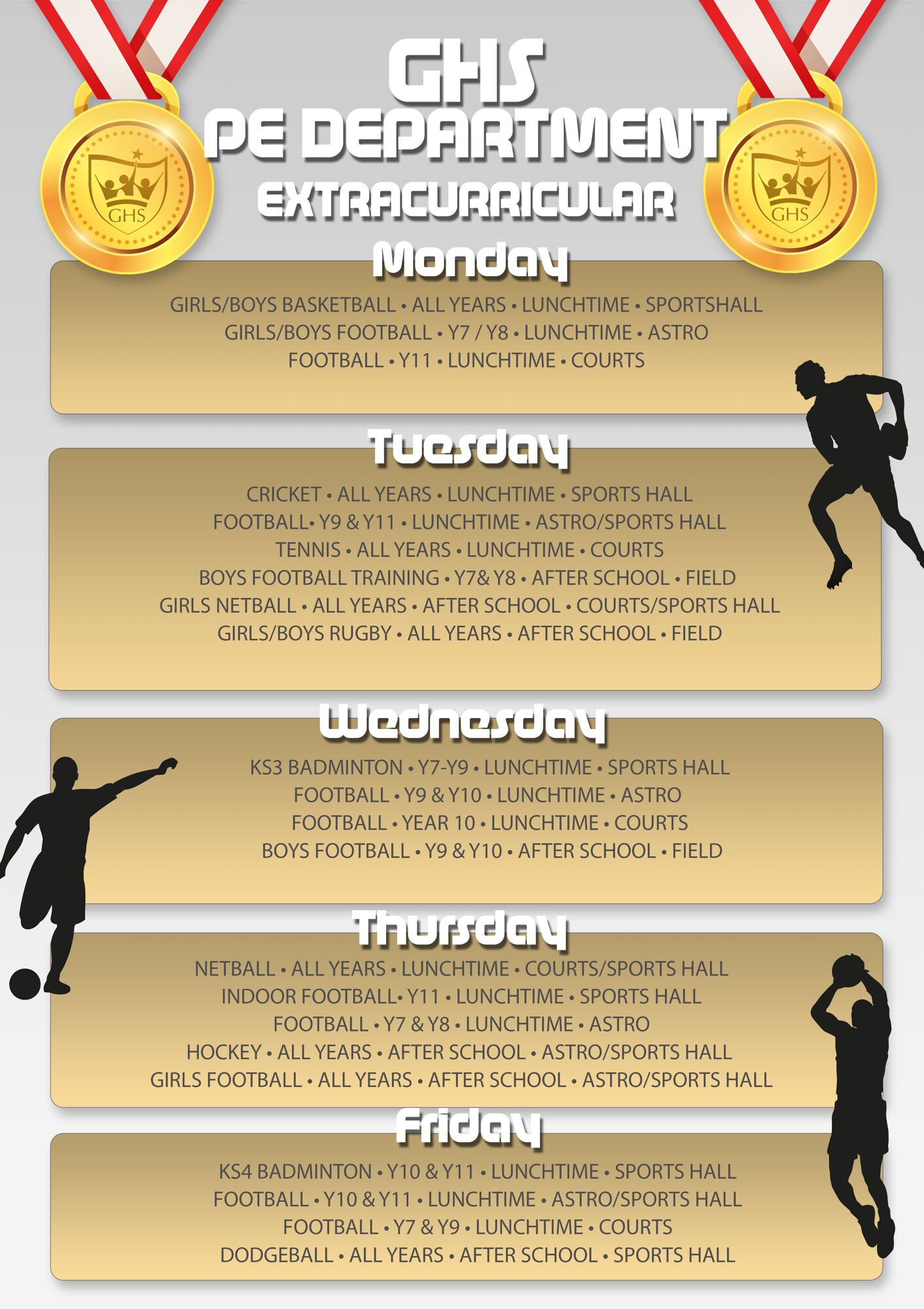 PE EXTRA CURRIC Autumn 2025