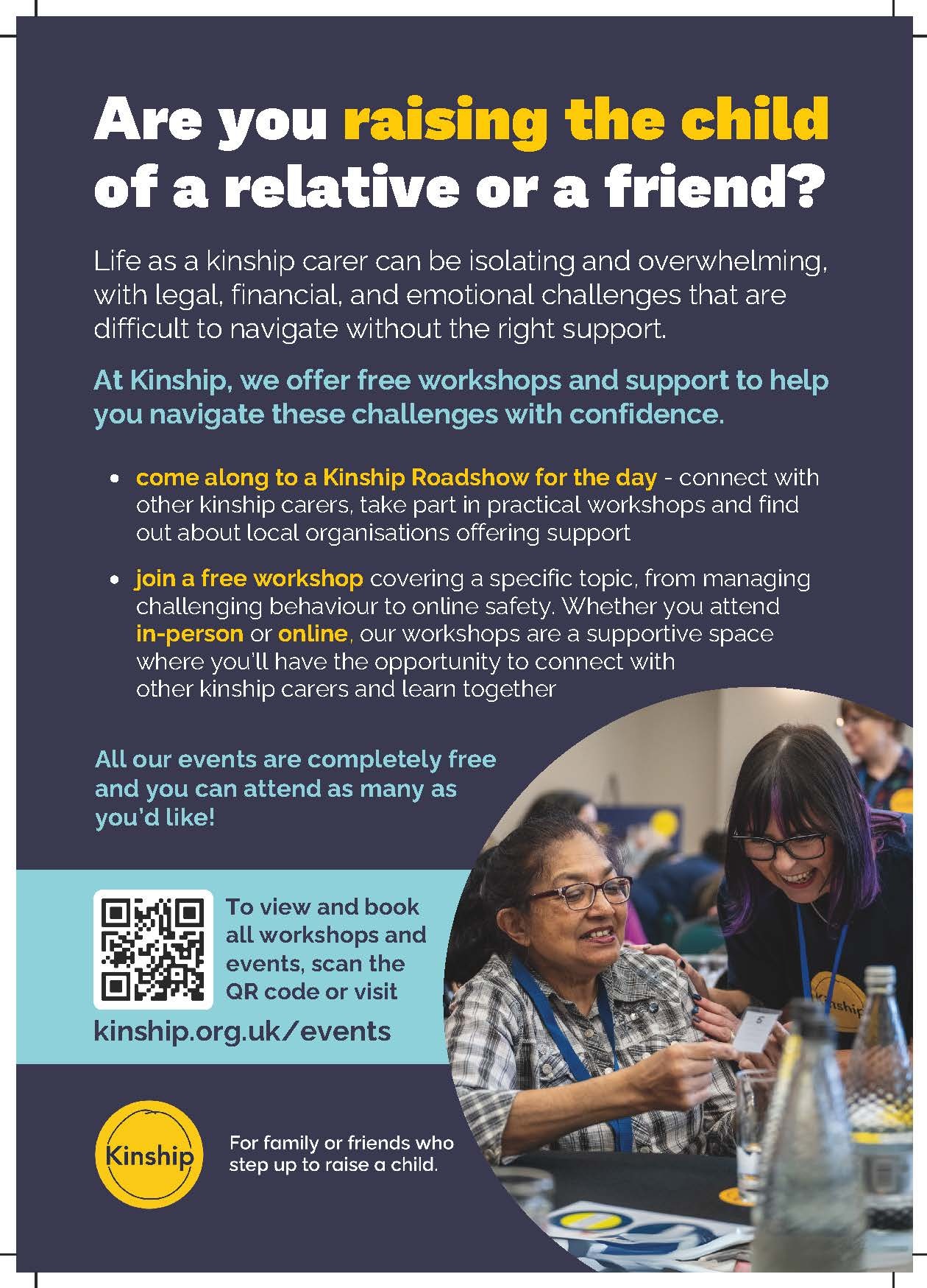 Kinship Training and Support 2pp A5 Flyer Print Page 1