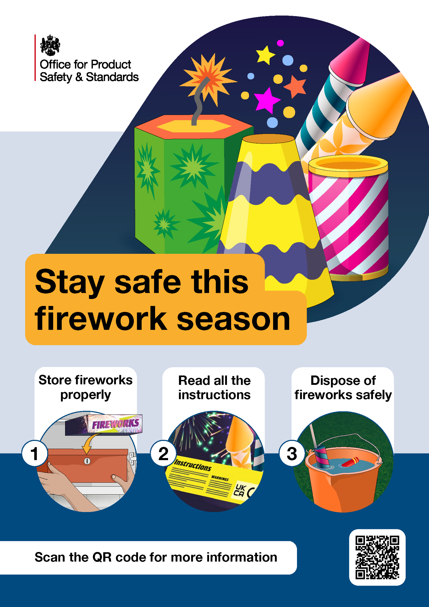 Fireworks safety campaign 2024 poster web